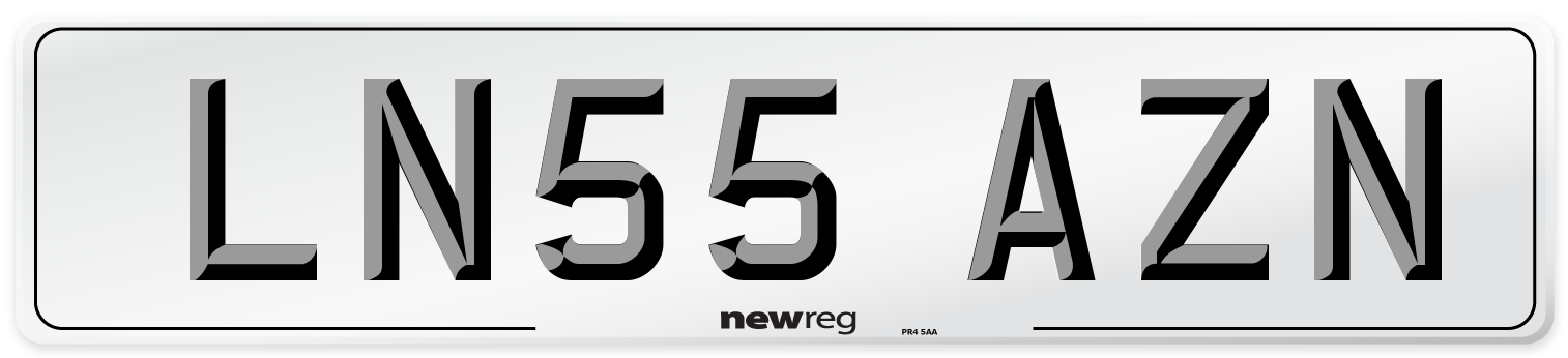 LN55 AZN Number Plate from New Reg
